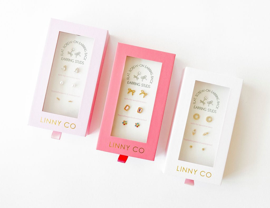 Screwback Stud Gift Set - The Signature Set - Shop LINNY CO
