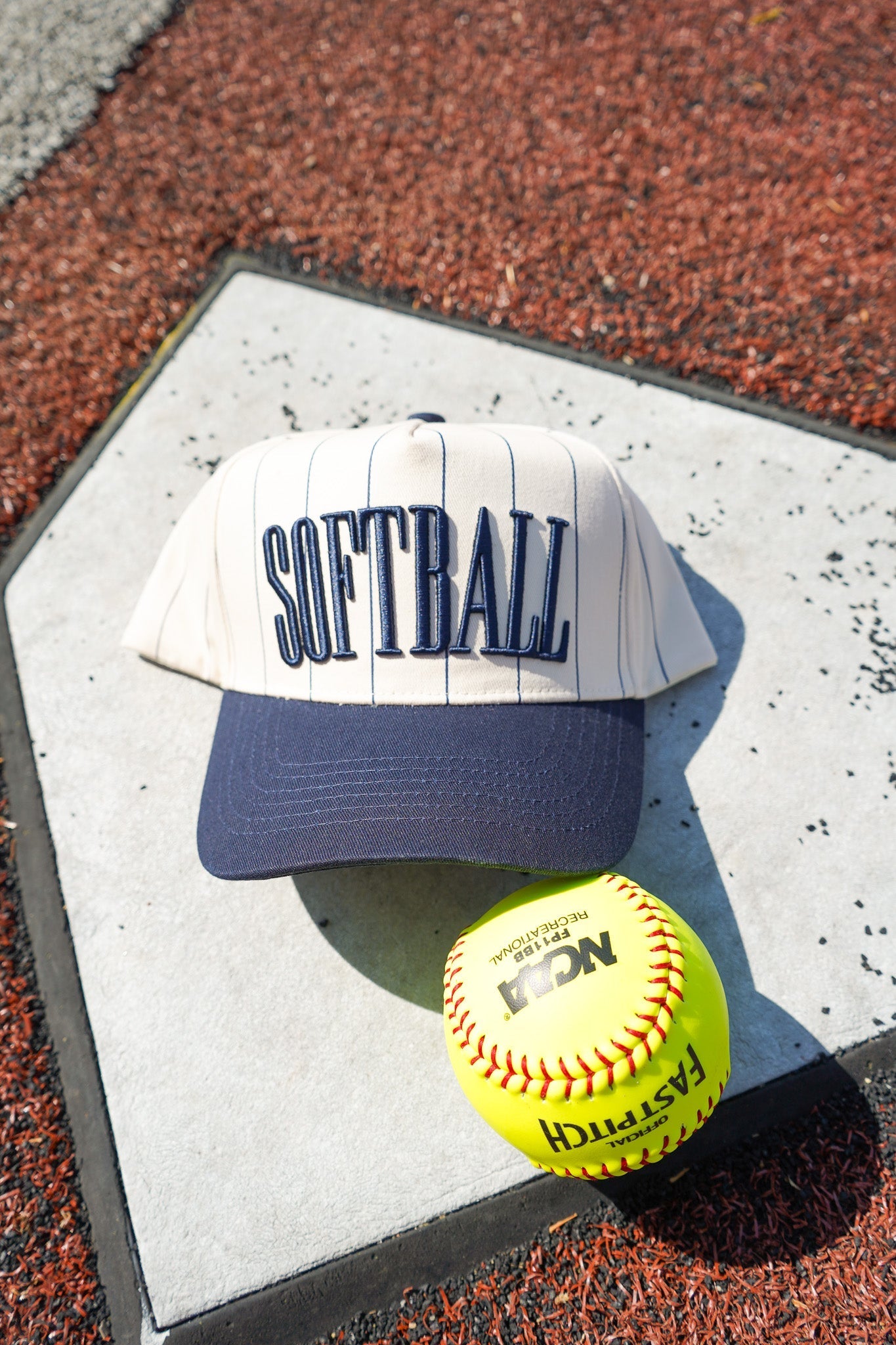 Softball - Striped Trucker Hat - Shop LINNY CO