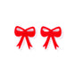 Sophia Bow Earrings - True Red - Shop LINNY CO