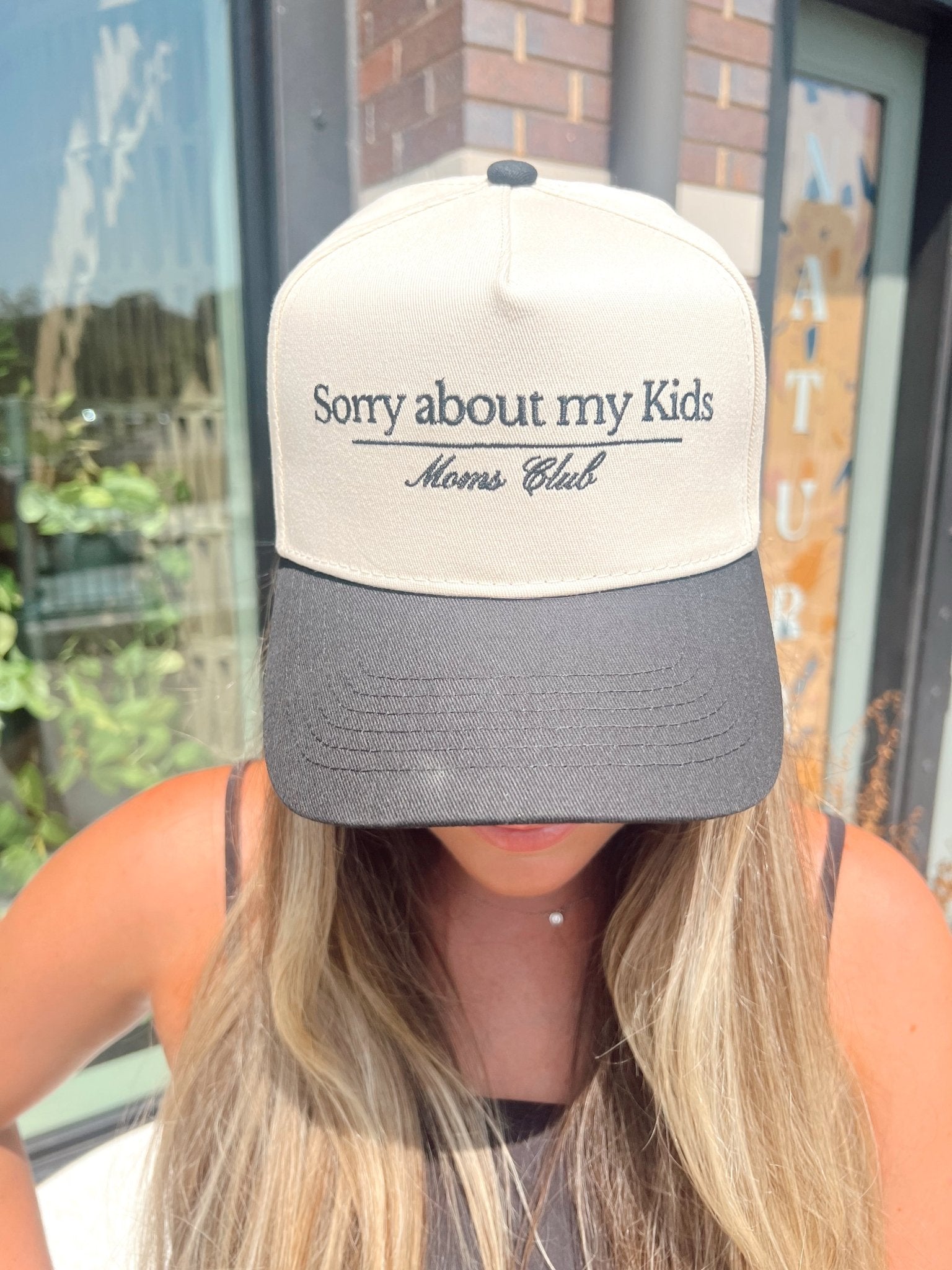 Sorry About My Kids. Vintage Trucker Hat - Shop LINNY CO