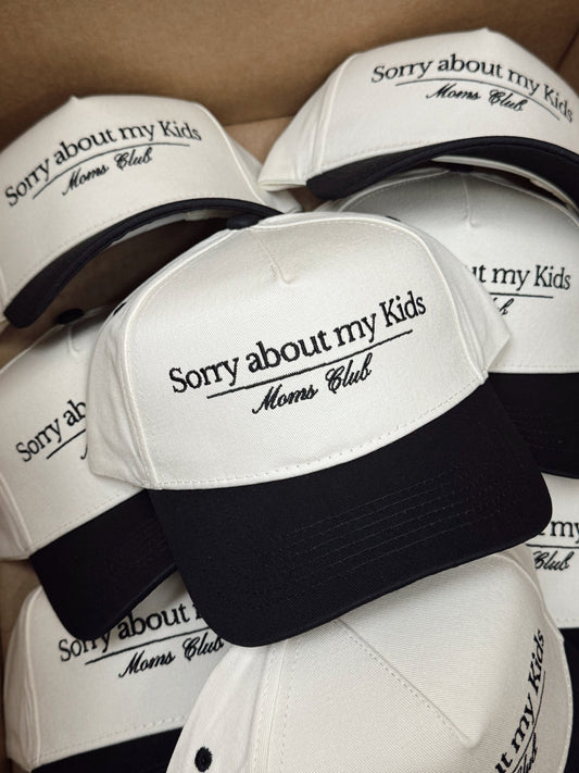 Sorry About My Kids. Vintage Trucker Hat - Shop LINNY CO