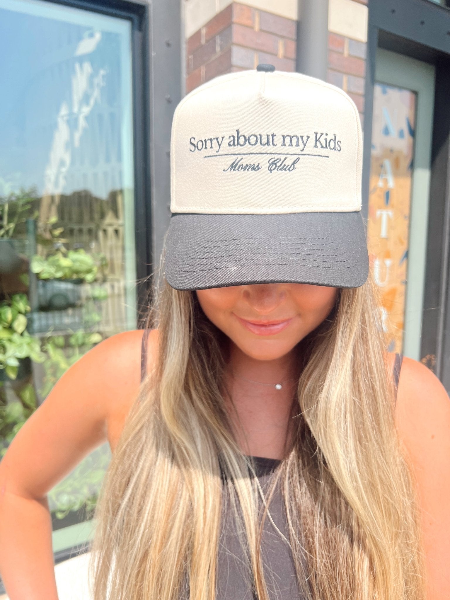 Sorry About My Kids. Vintage Trucker Hat - Shop LINNY CO