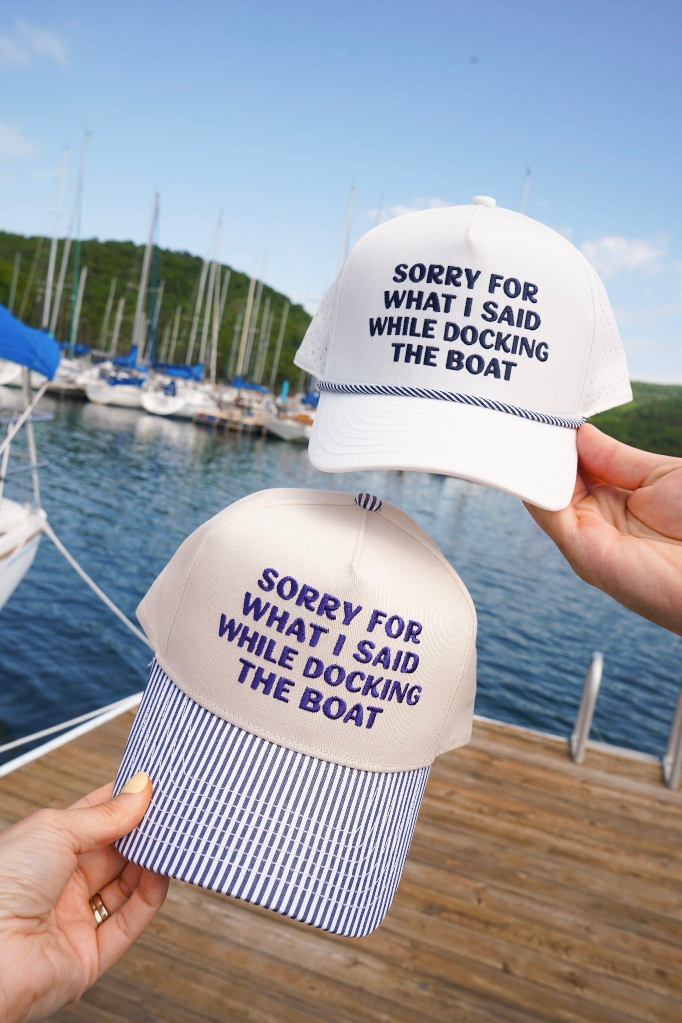 Sorry for What I Said Docking the Boat Hat - Shop LINNY CO
