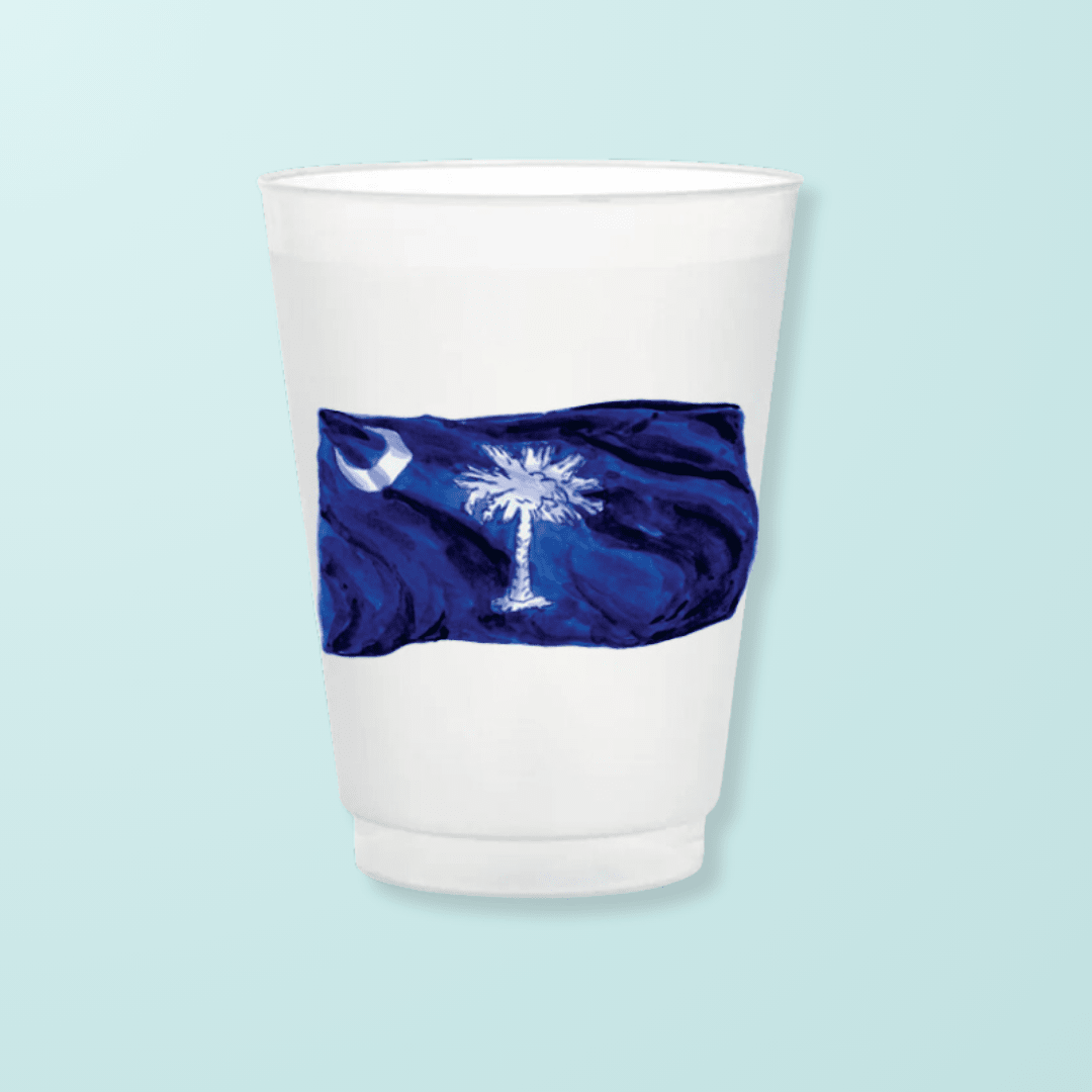 South Carolina Flag Frosted Cups - Shop LINNY CO