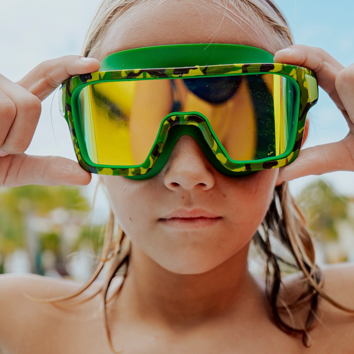 Special Ops Guerilla Green Kids’ Swim Goggles - Shop LINNY CO
