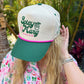 Spicy Marg Social Club - Green Vintage Trucker Hat - Shop LINNY CO