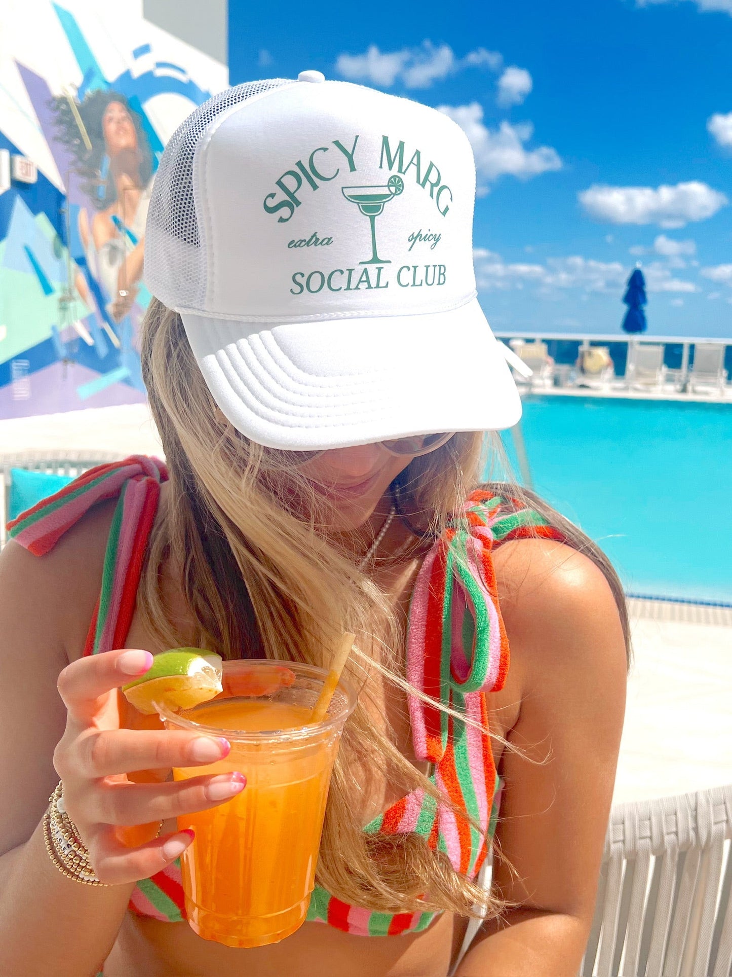 Spicy Marg Social Club Trucker Hat - Shop LINNY CO