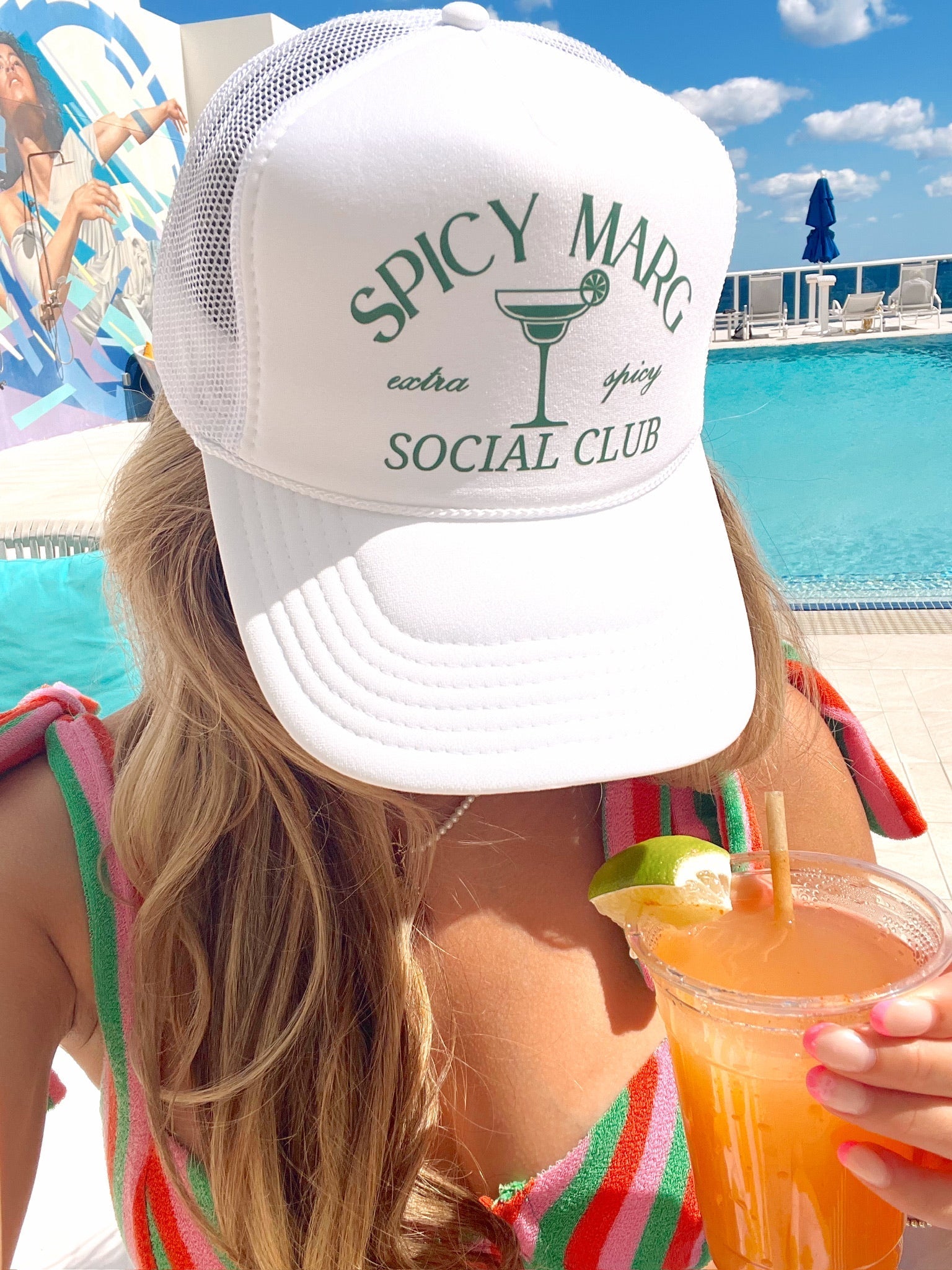 Spicy Marg Social Club Trucker Hat - Shop LINNY CO