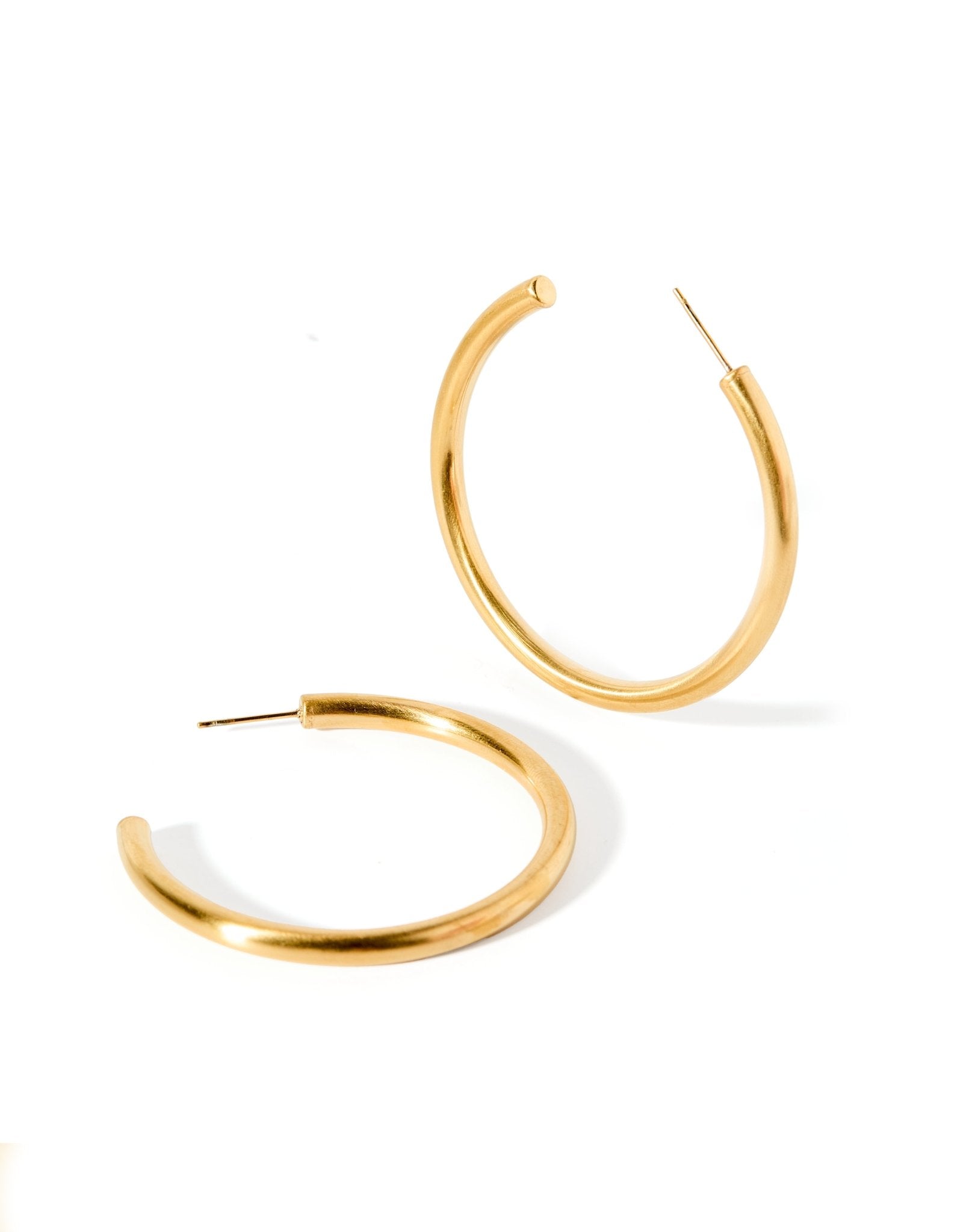 Stacy Hoop Earrings - Gold - Shop LINNY CO