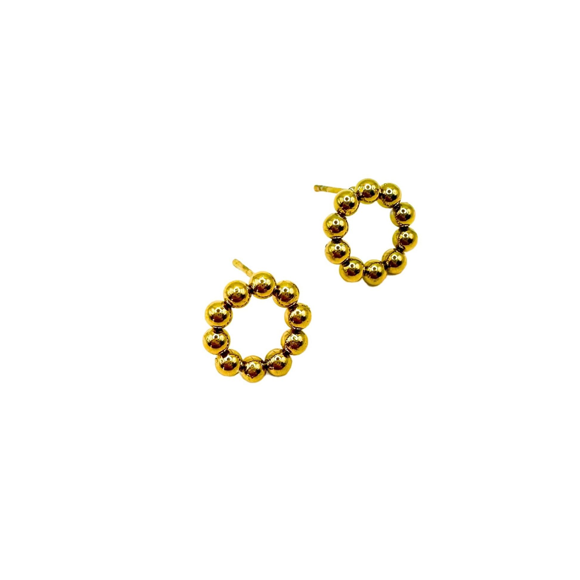 Stud Earrings - Wyatt Small Circle - Shop LINNY CO