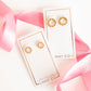 Stud Earrings - Wyatt Small Circle - Shop LINNY CO