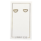 Studs - Gold Half Circle - Shop LINNY CO