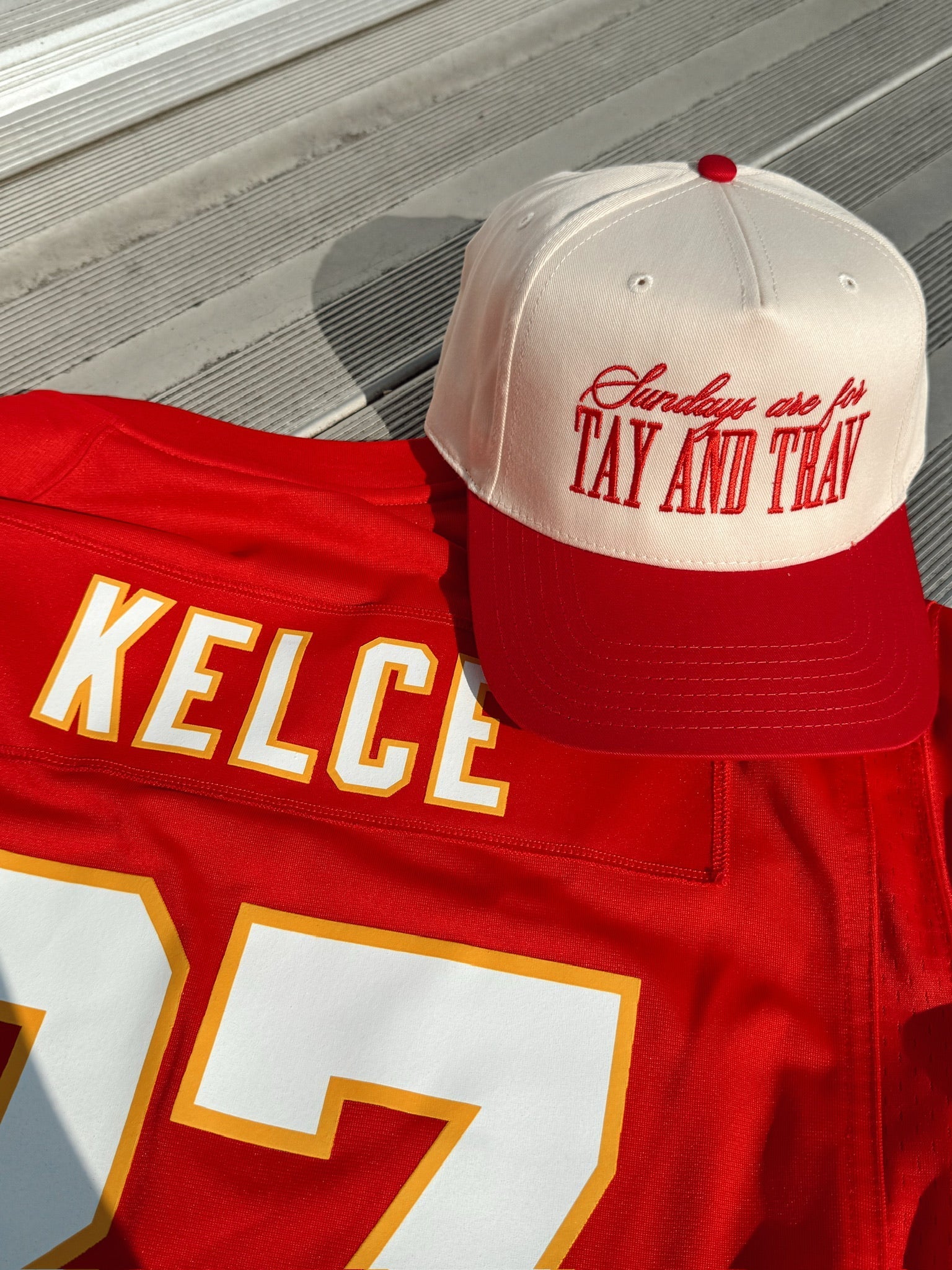 Sundays Are For Tay + Trav - Red Vintage Trucker Hat - Shop LINNY CO