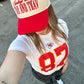 Sundays Are For Tay + Trav - Red Vintage Trucker Hat - Shop LINNY CO