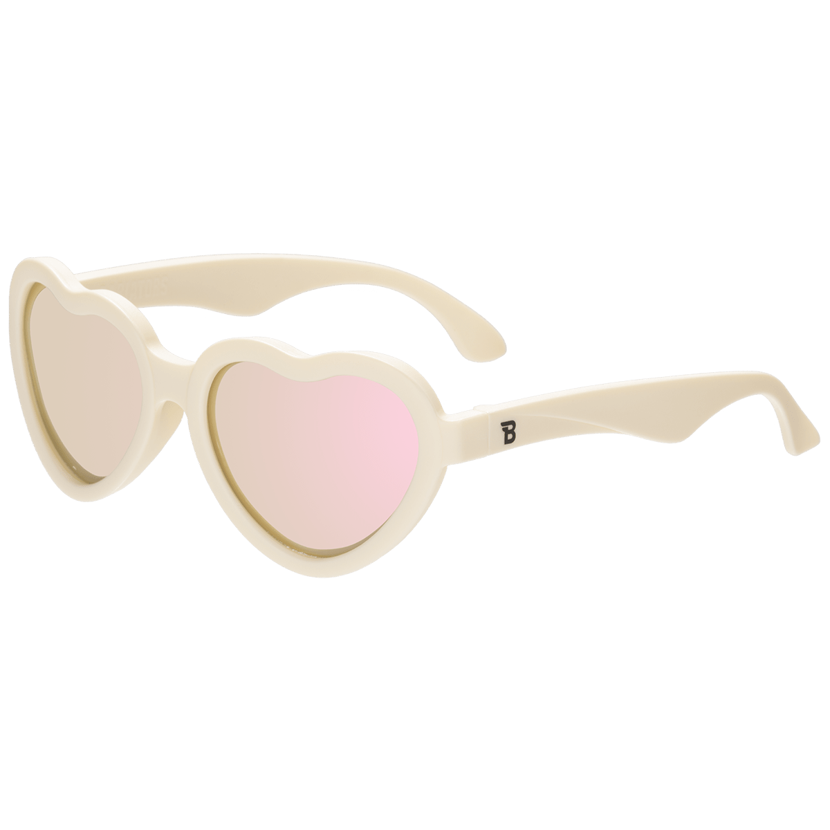 Sweet Cream Heart | Polarized Rose Gold Mirrored Lenses - Shop LINNY CO