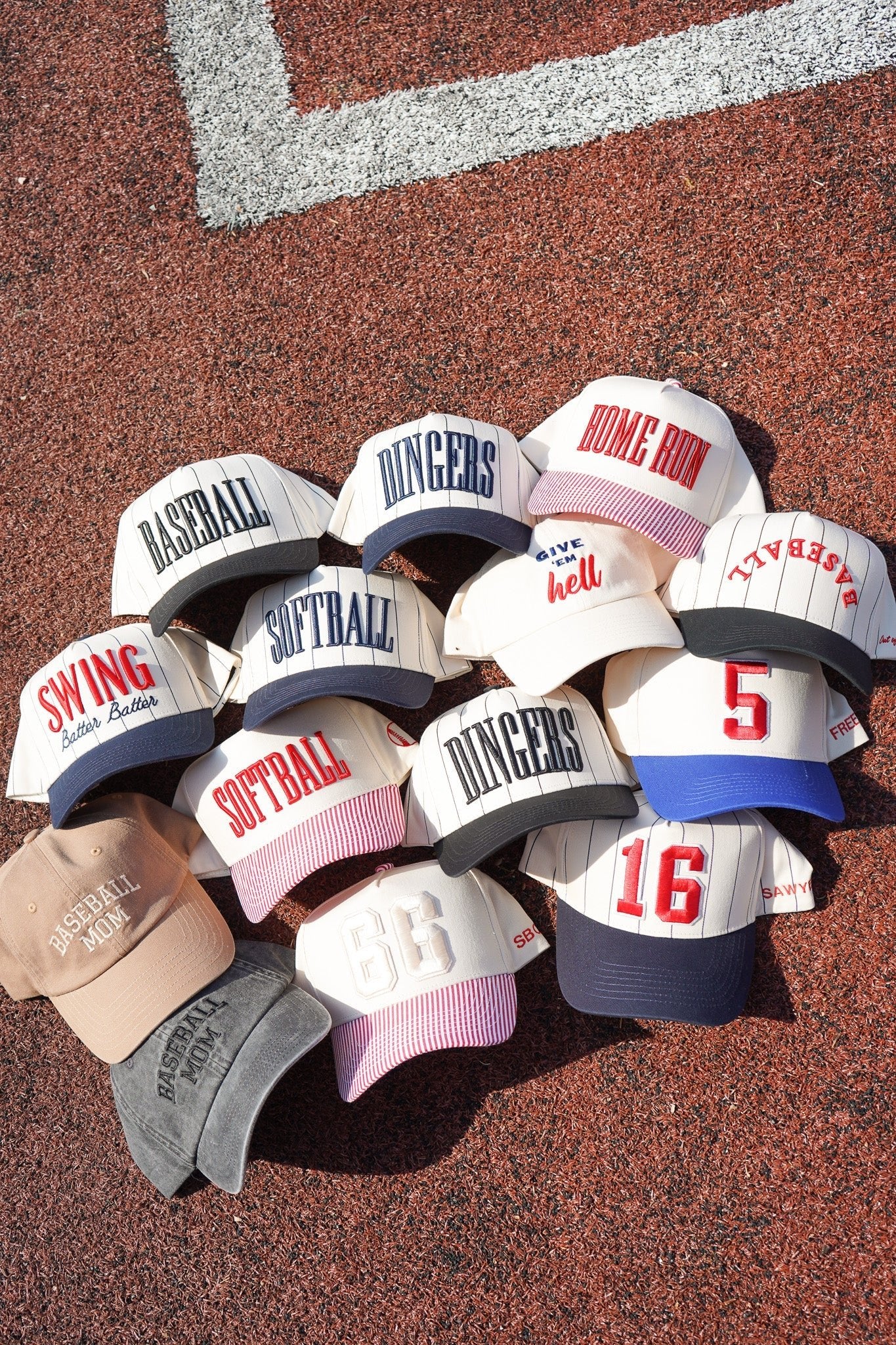 Swing Batter Batter - Navy Pinstripe Trucker Hat - Shop LINNY CO