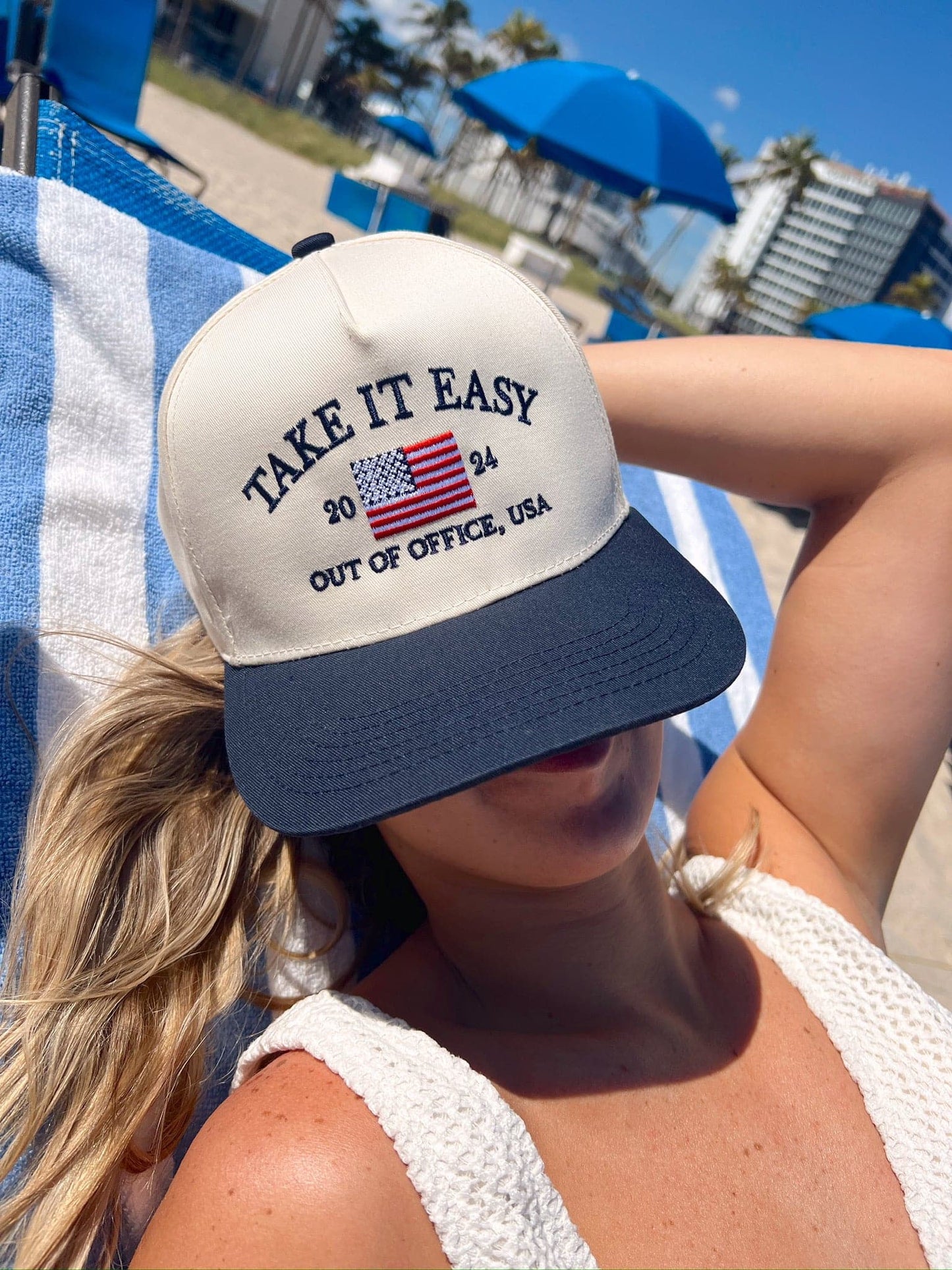 Take it Easy Vintage Trucker Hat - Shop LINNY CO
