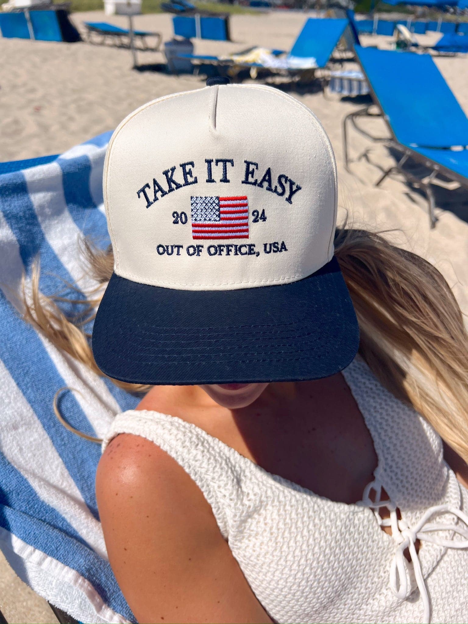 Take it Easy Vintage Trucker Hat - Shop LINNY CO