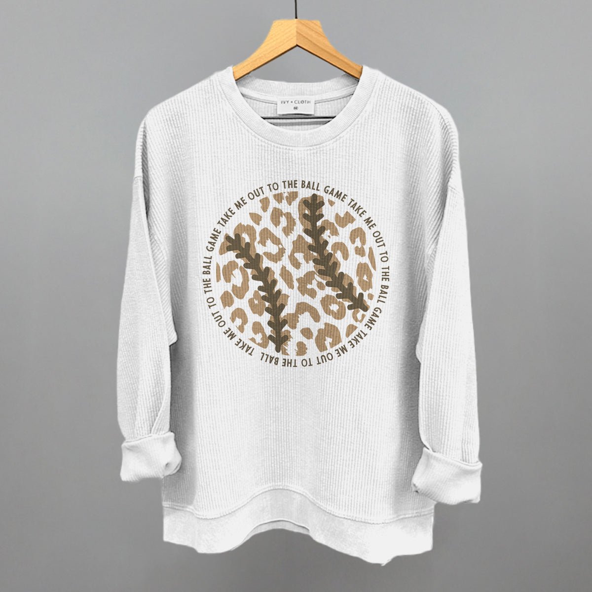 Take Me Out To The Ball Game (Leopard Baseball) - Shop LINNY CO