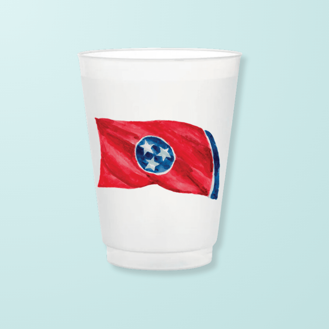 Tennessee Flag Frosted Cups - Shop LINNY CO