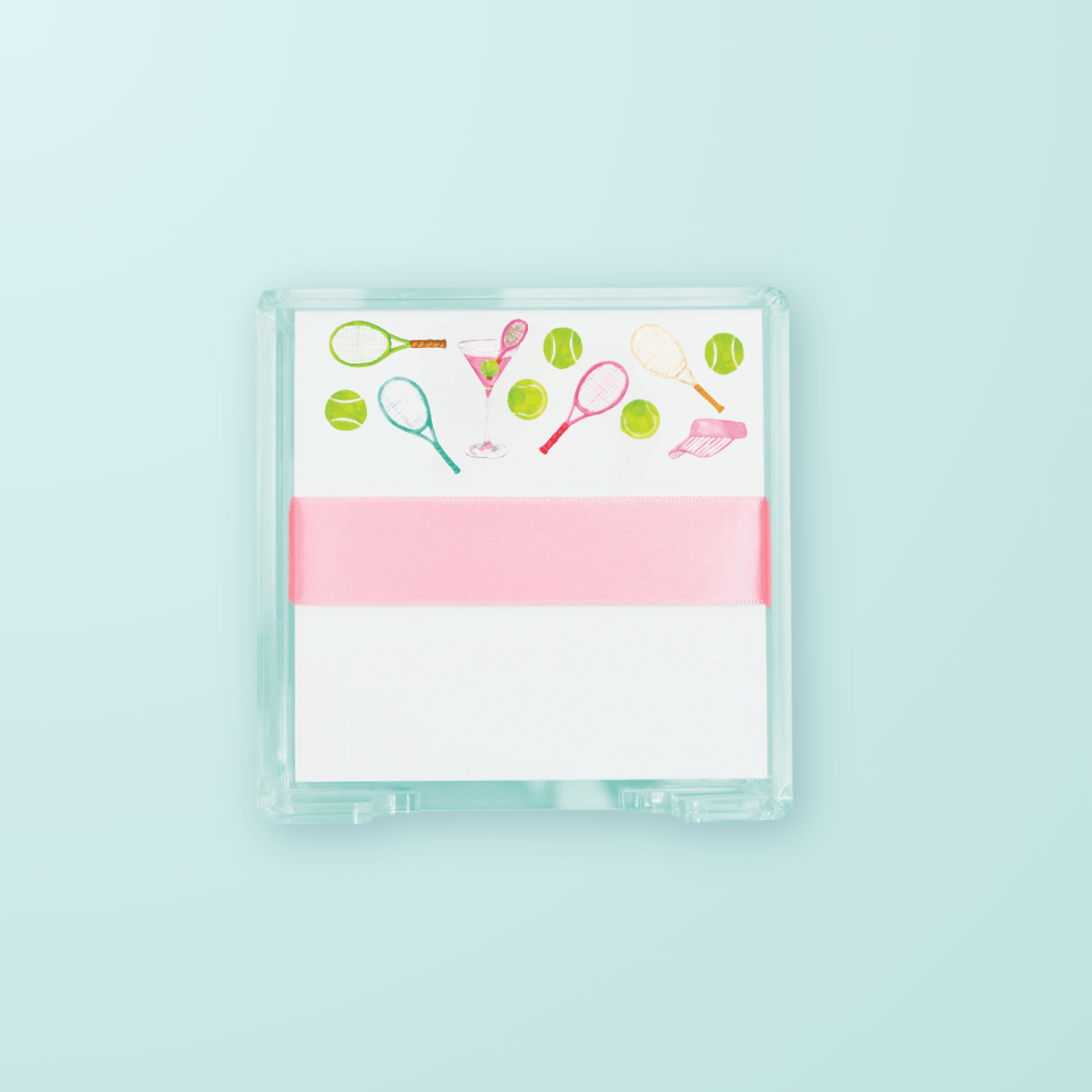 Tennis & Cocktails Pattern Desk Set - Shop LINNY CO