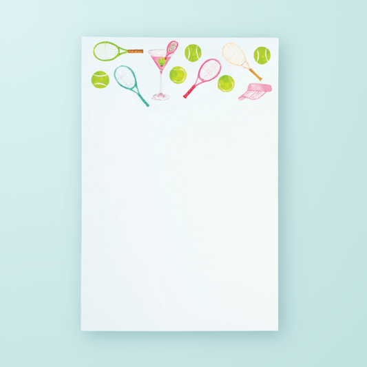 Tennis & Cocktails Pattern Notepad - Shop LINNY CO