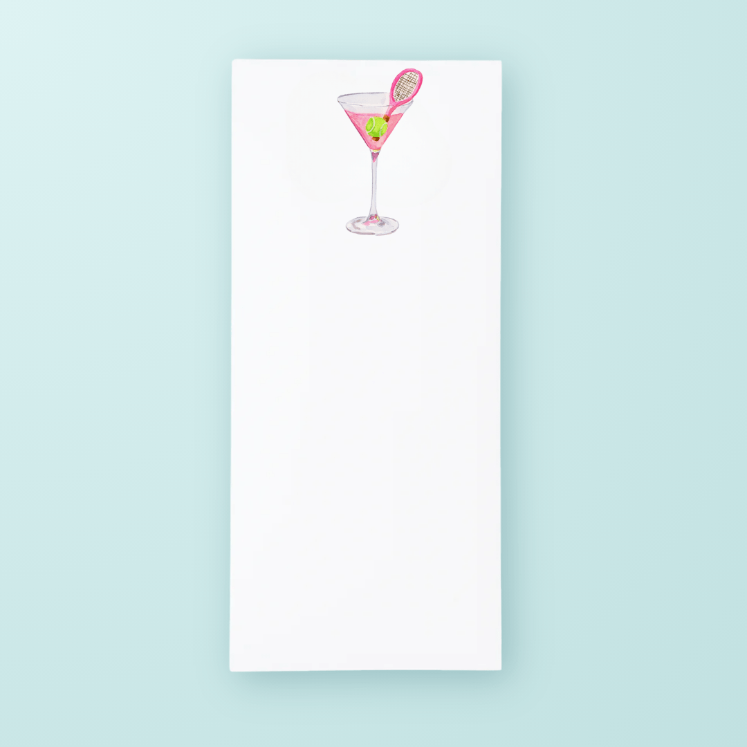 Tennis Martini List Pad - Shop LINNY CO
