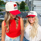 That's a Firstttt Down Vintage Trucker Hat - Red - Shop LINNY CO