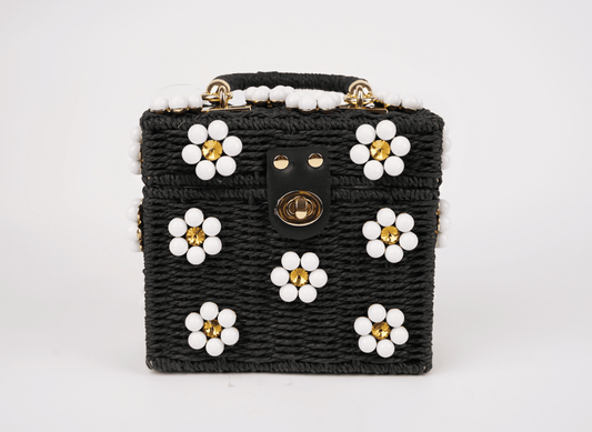 The Daisy Classic Woven Flower Bag - Shop LINNY CO