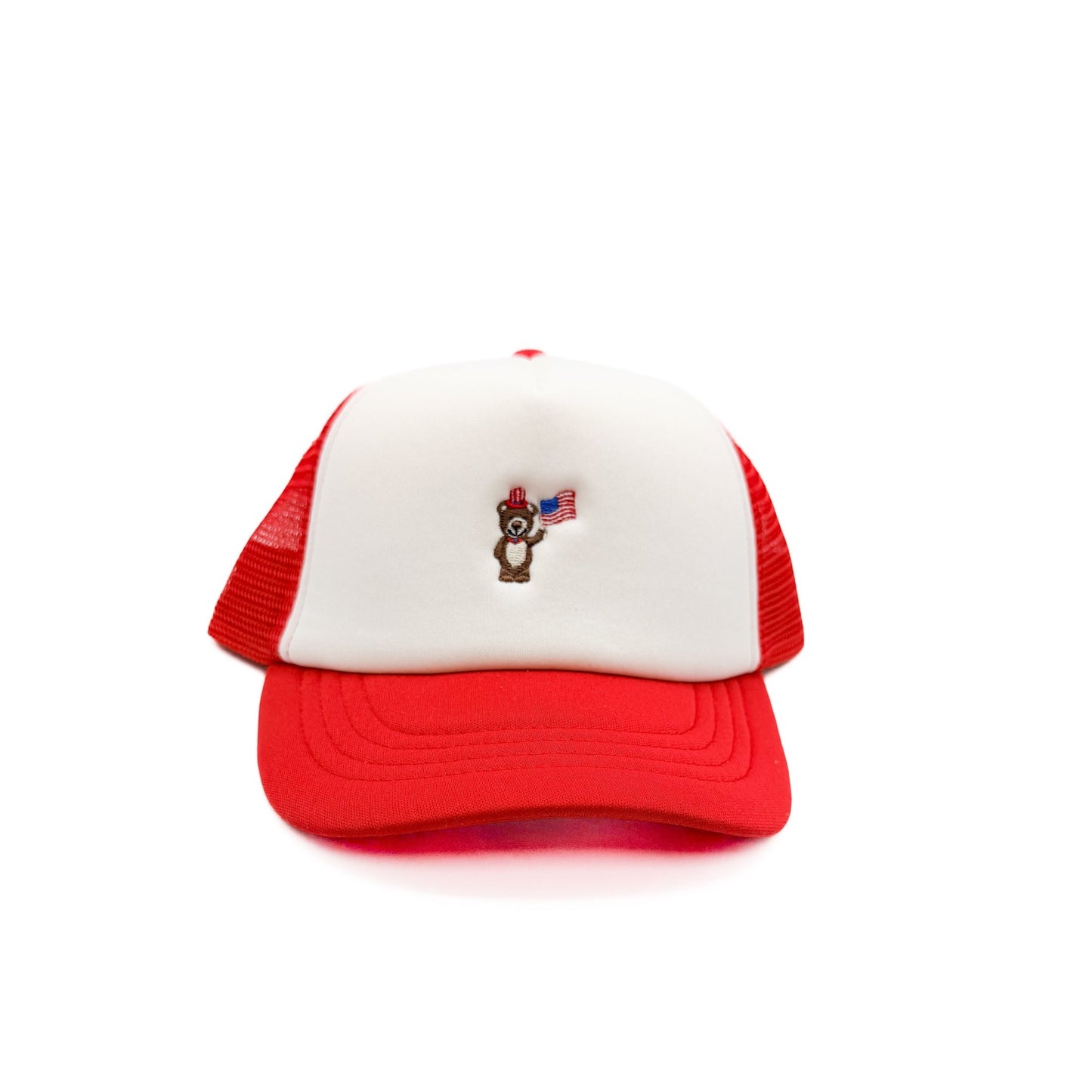 Tiny Patriotic Bear Trucker Hat - Shop LINNY CO