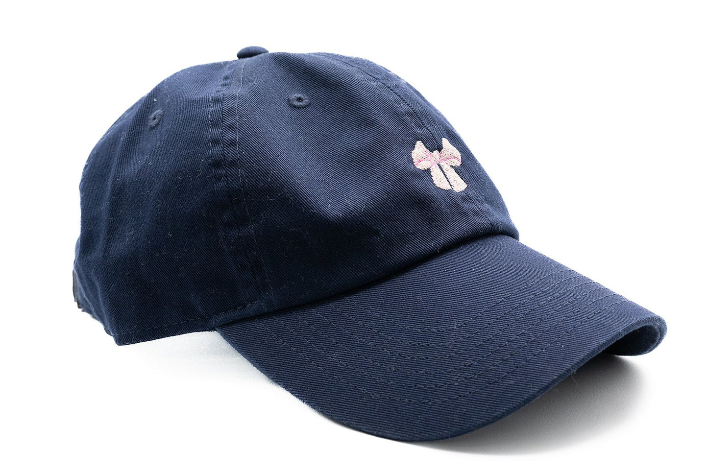 Tiny Pink Bow Baseball Hat - Shop LINNY CO