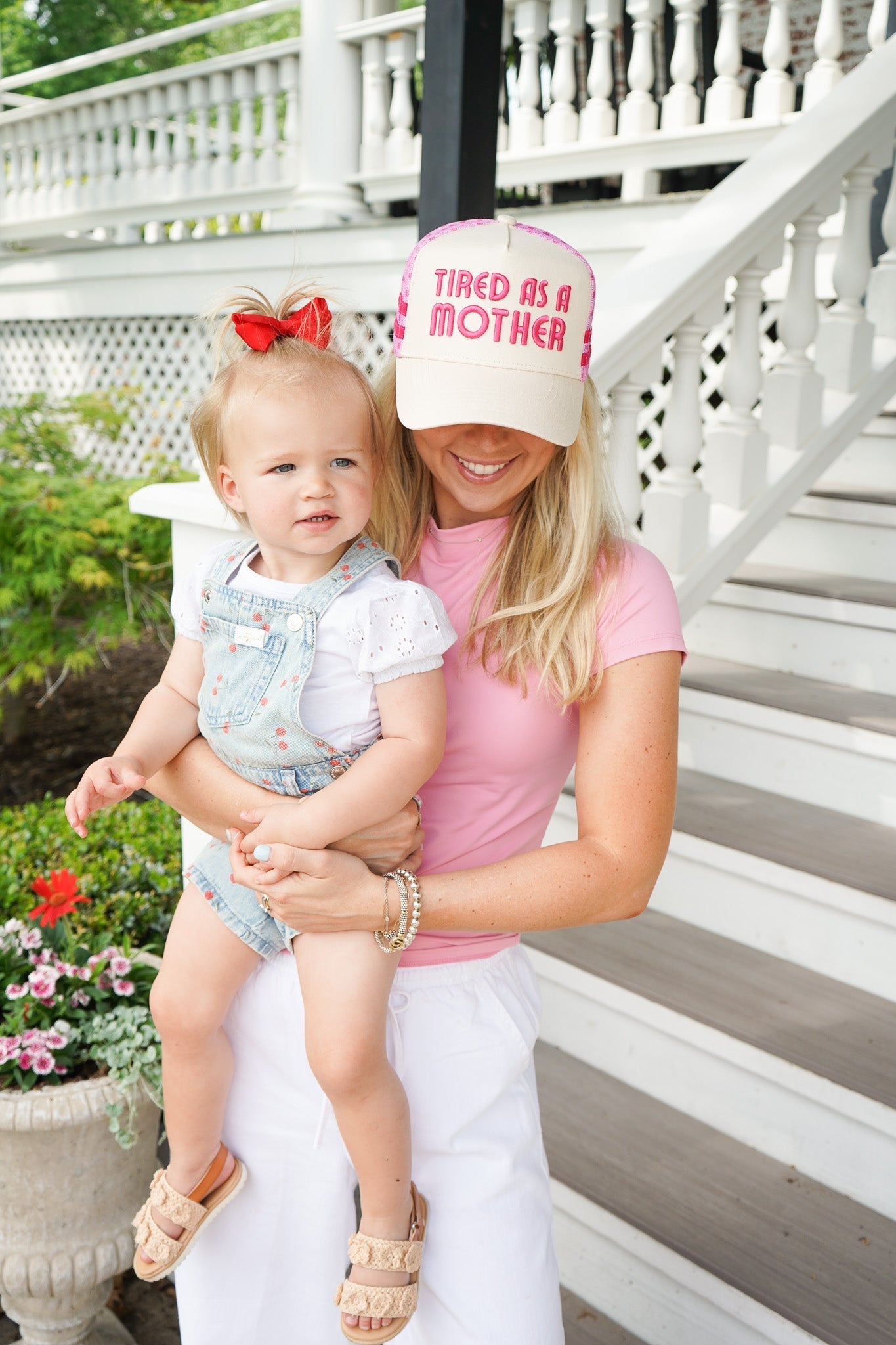 Tired as a Mother - Tan Trucker Hat - Shop LINNY CO