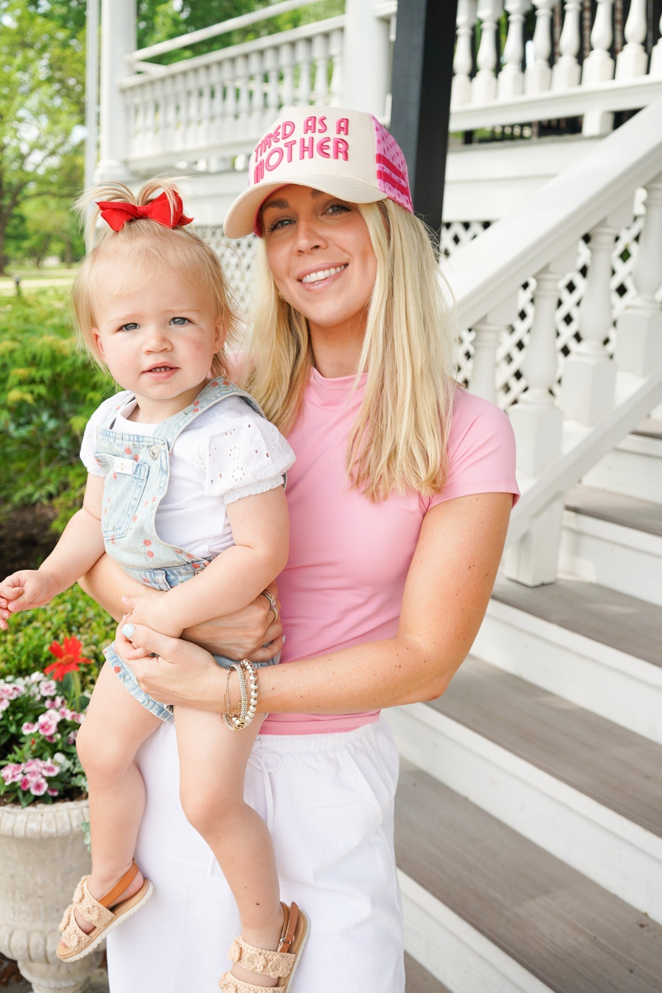 Tired as a Mother - Tan Trucker Hat - Shop LINNY CO