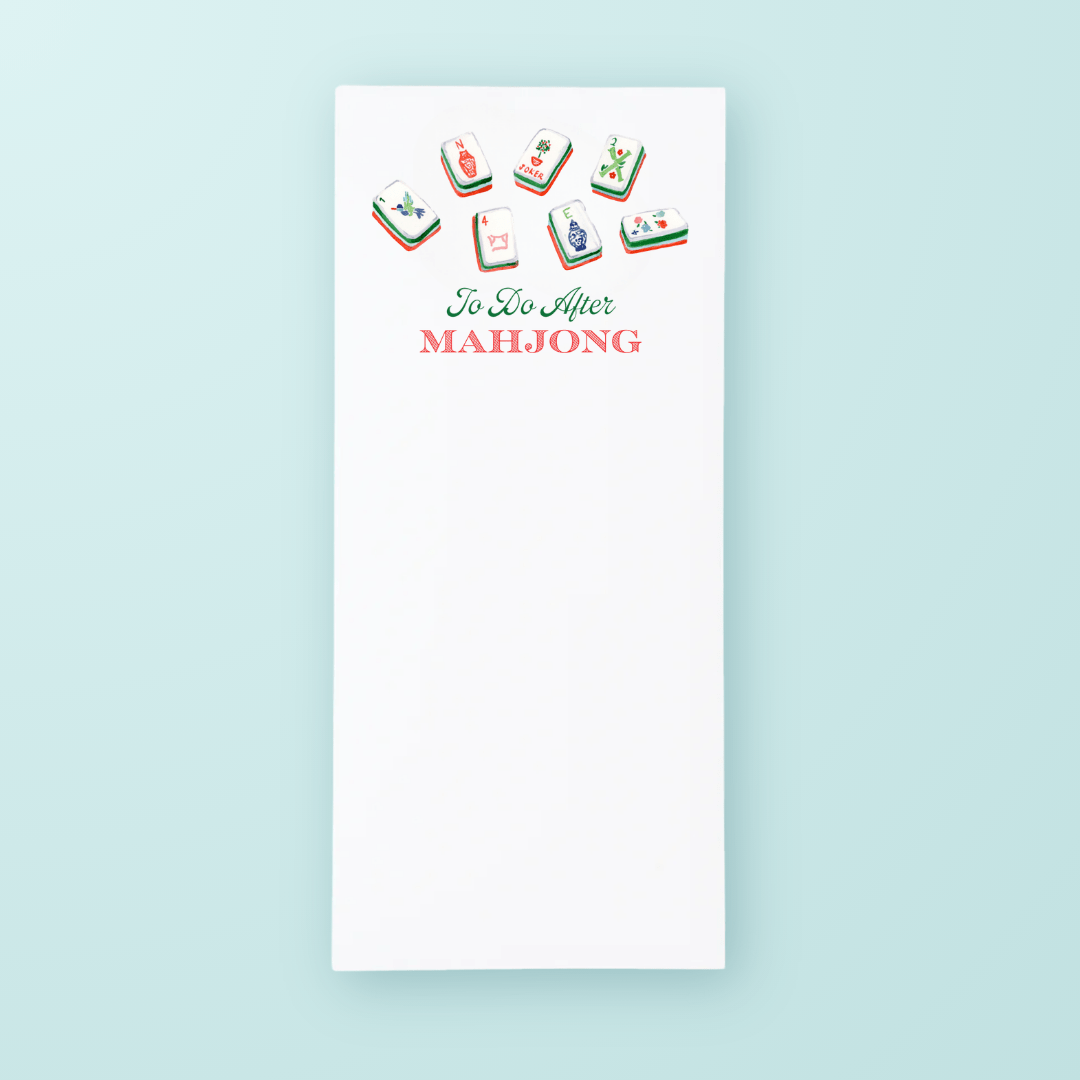 To Do After Mahjong List Pad - Shop LINNY CO