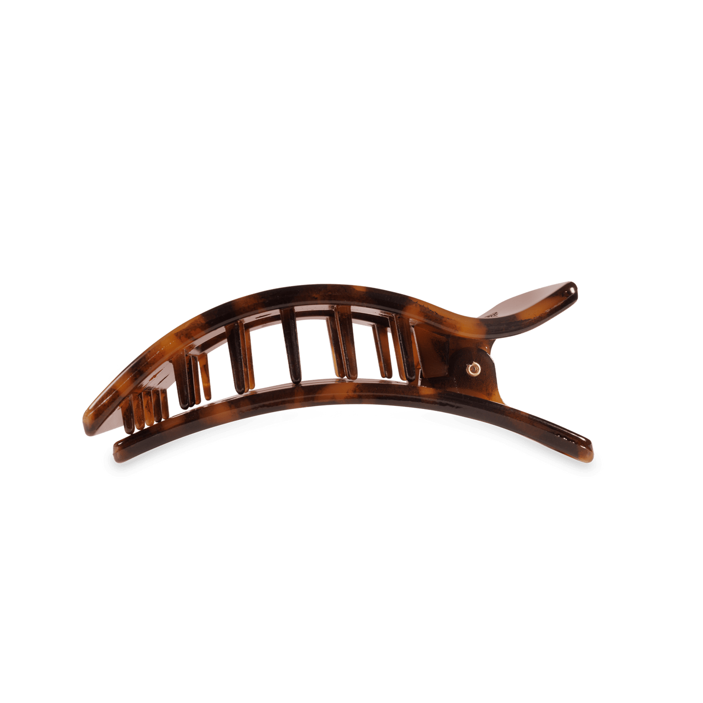 Tortoise Medium Flat Rectangle Hair Clip - Shop LINNY CO