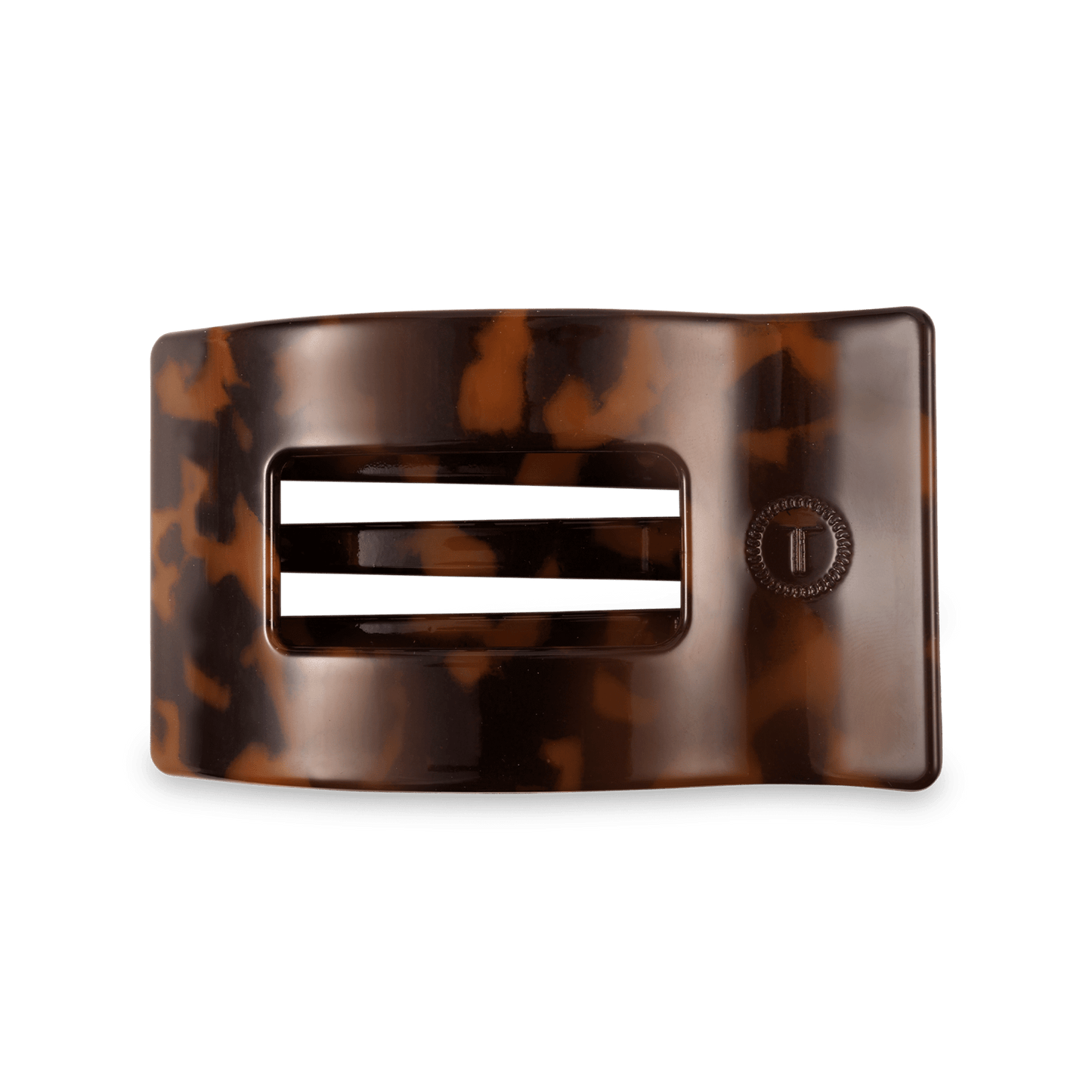 Tortoise Medium Flat Rectangle Hair Clip - Shop LINNY CO