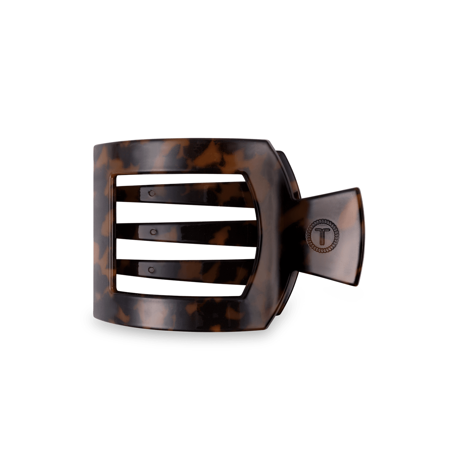 Tortoise Medium Flat Square Hair Clip - Shop LINNY CO