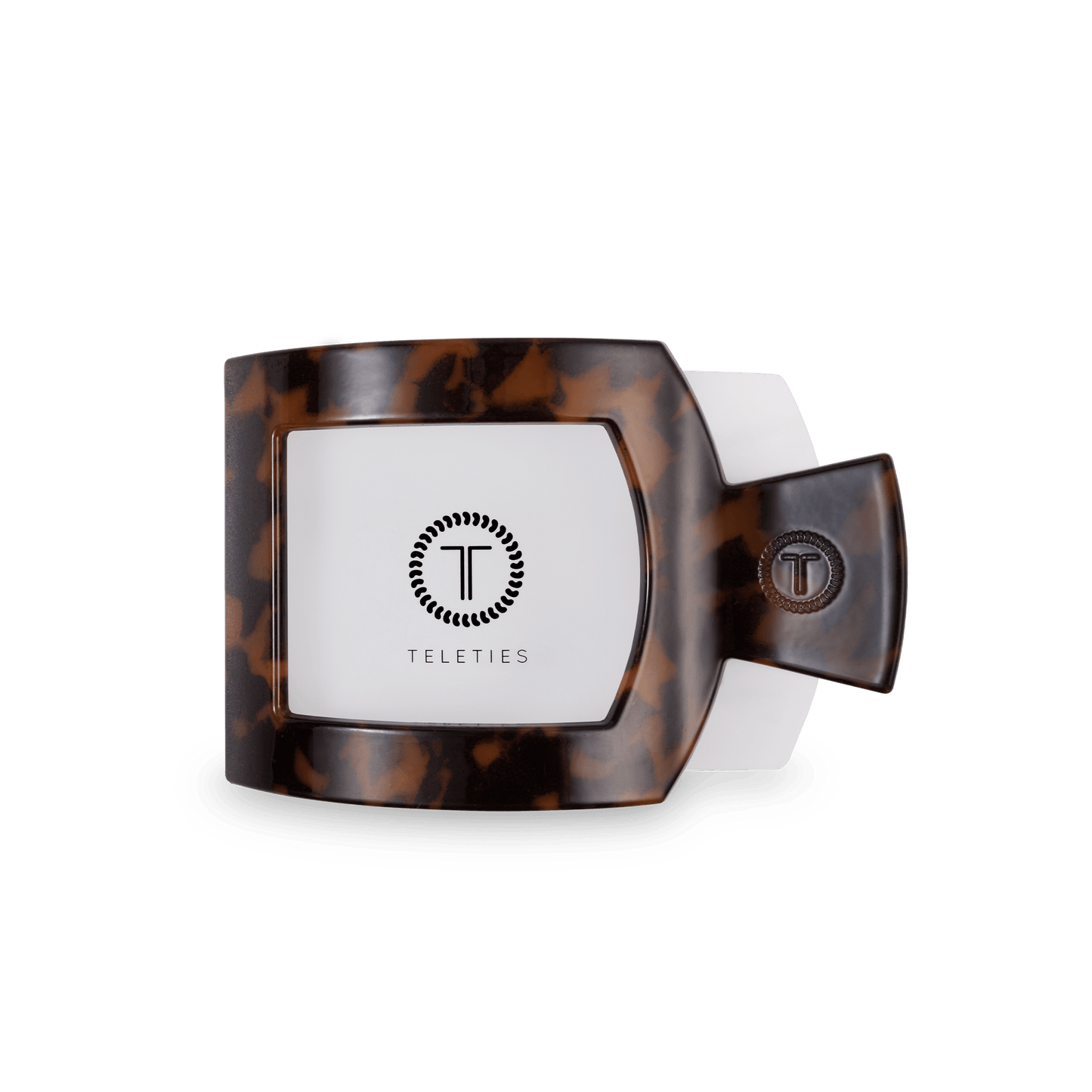 Tortoise Medium Flat Square Hair Clip - Shop LINNY CO