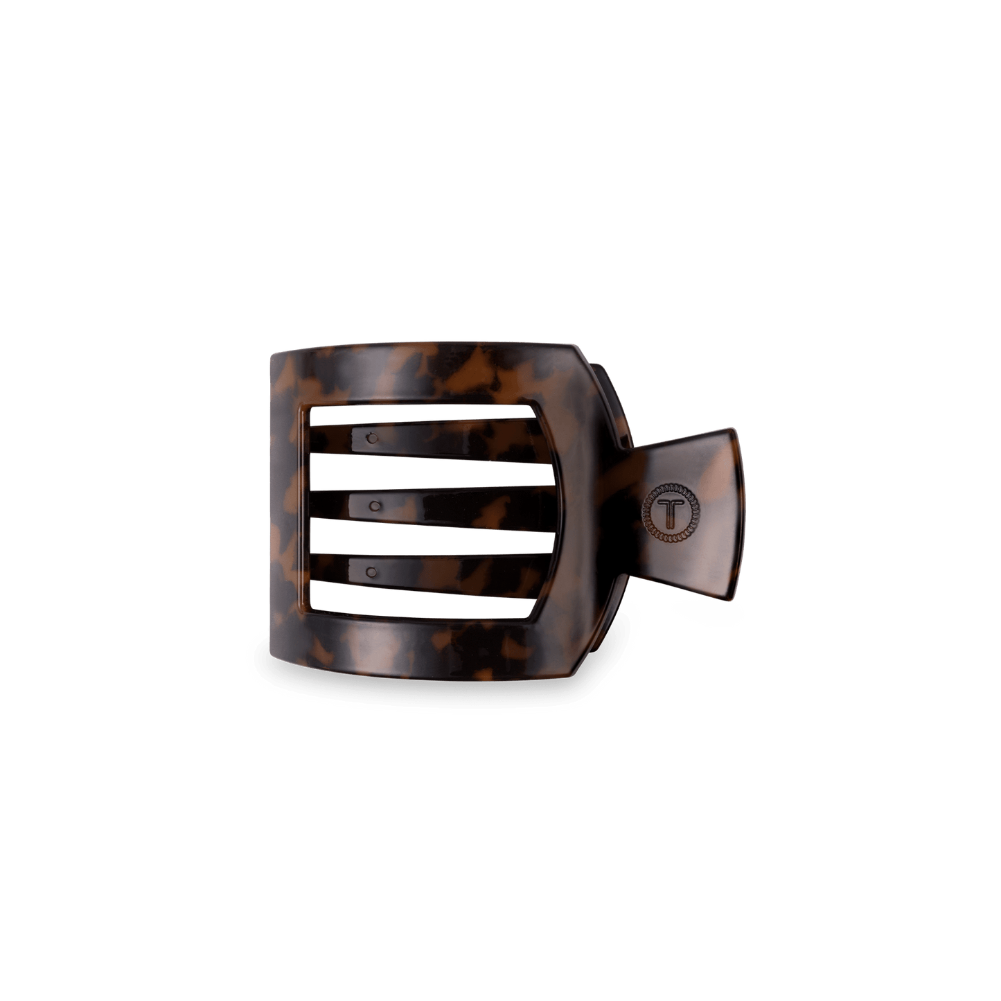 Tortoise Small Flat Square Hair Clip - Shop LINNY CO