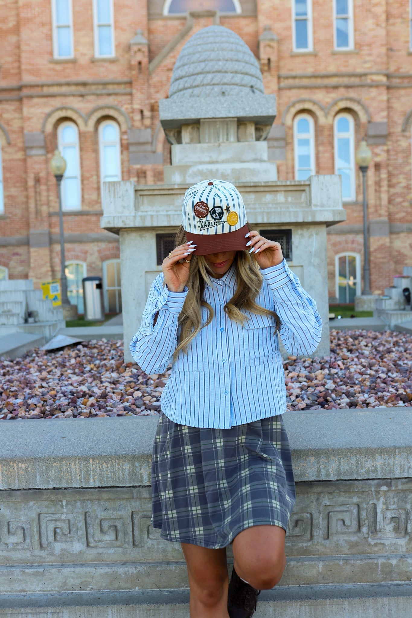 UNIVERSITY PATCH TRUCKER HAT - Shop LINNY CO