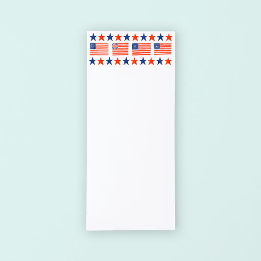 Vintage American Flag Lists Pad - Shop LINNY CO
