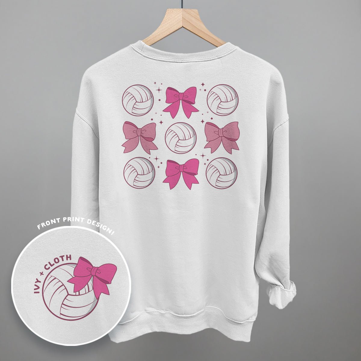 Volleyballs and Bows (Back Print) - Shop LINNY CO