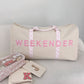 Weekender Oversized Canvas Duffel - Pink Toile - Shop LINNY CO