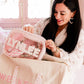 Weekender Oversized Canvas Duffel - Pink Toile - Shop LINNY CO