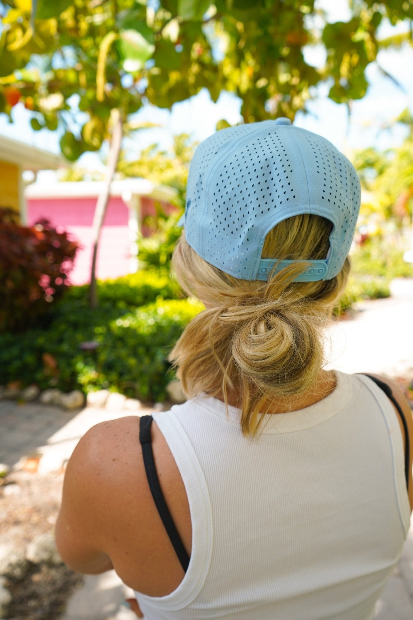 What If It Works Out - Blue Performance Trucker Hat - Shop LINNY CO
