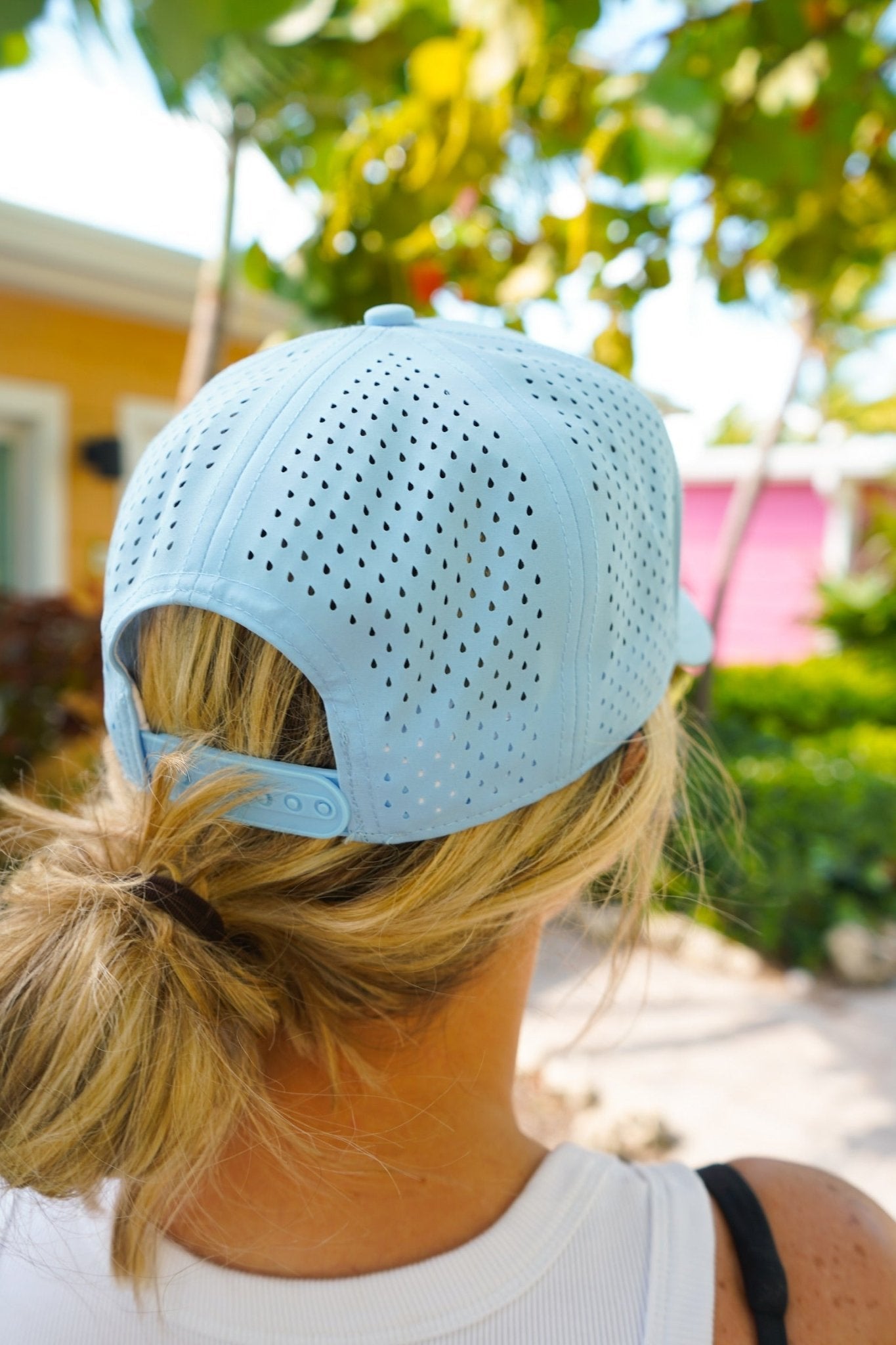 What If It Works Out - Blue Performance Trucker Hat - Shop LINNY CO