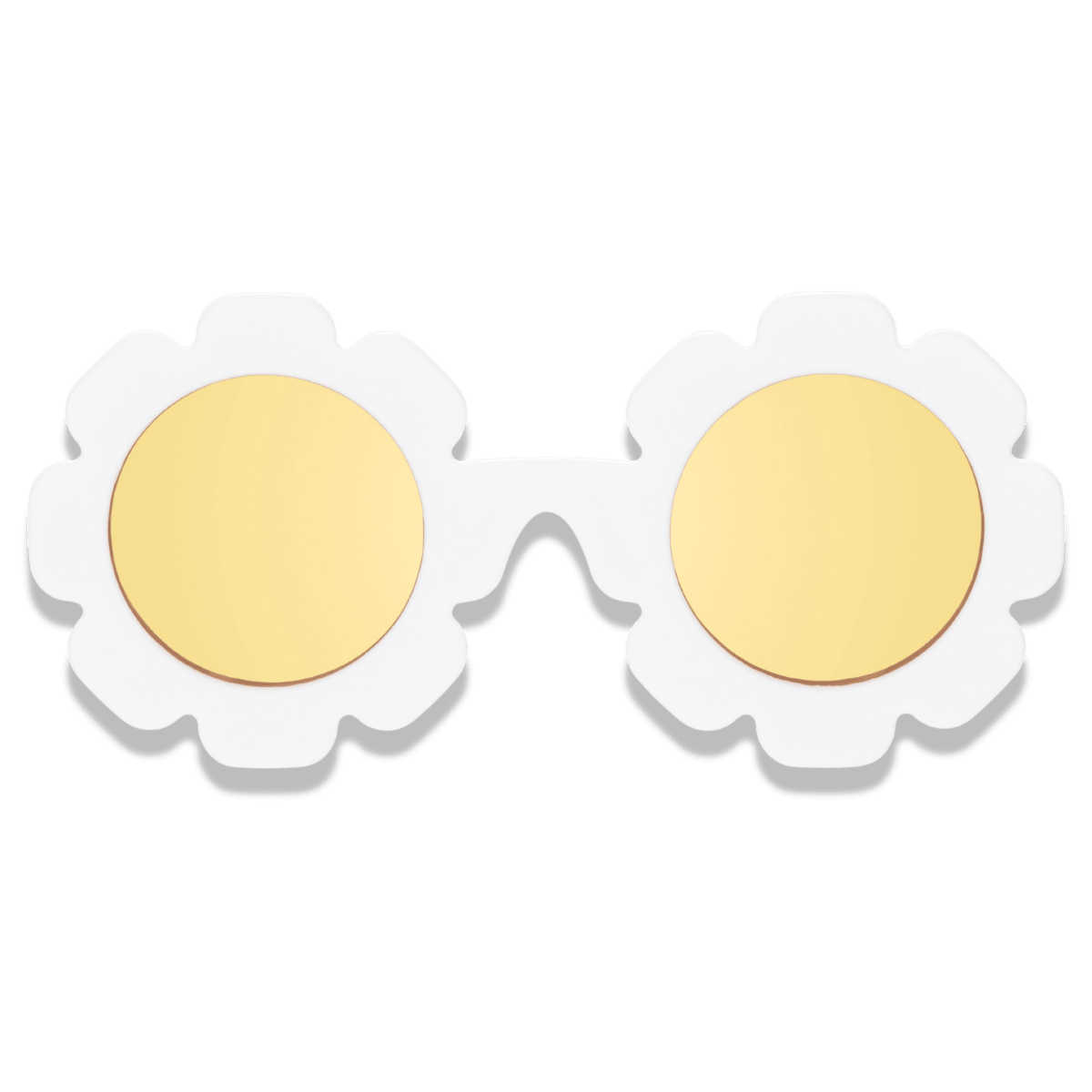 White Daisy Flower I Polarized Yellow Mirrored Lenses - Shop LINNY CO