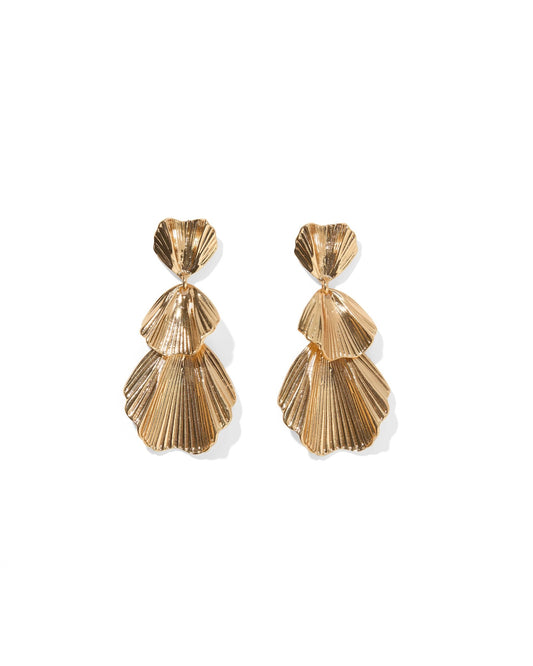Wynn Statement Earrings Gold - Shop LINNY CO
