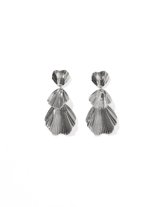 Wynn Statement Earrings Silver - Shop LINNY CO