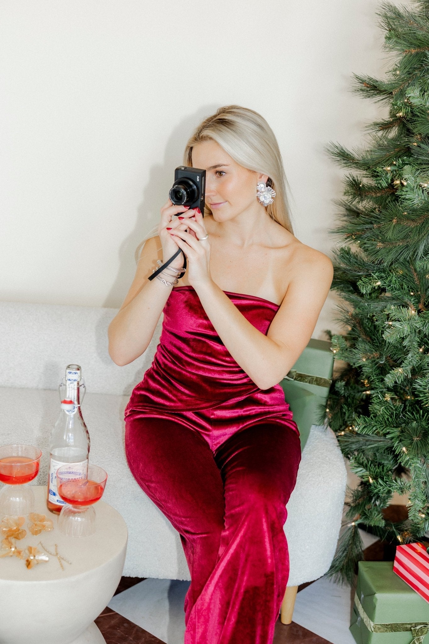 Zara Iridescent Statement Earrings - Silver - Shop LINNY CO